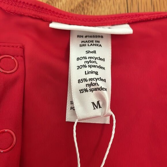 Andie Swim The Malibu One Piece Swimsuit Cherry Red size M NWT - Picture 5 of 6